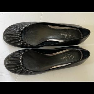 Cole Haan Nike Air Black Leather Ballet Flats 6.5 B